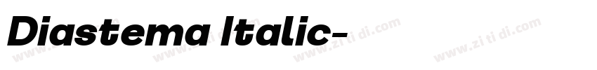 Diastema Italic字体转换